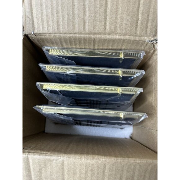 Easy Tiger Black with Gold Tone Trim Current Mood Metal Picture Frames Pack of 4 - Picture 7 of 8